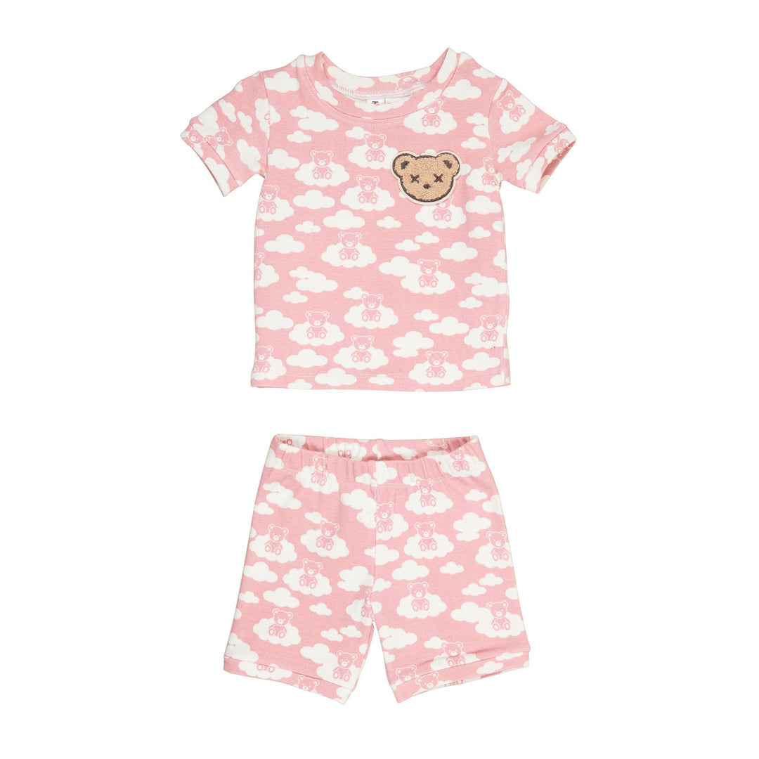 Huxbaby Cloud Bear Dusty Rose Pyjama Set