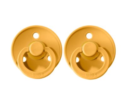 BIBS Colour Pacifier 2 Pack - Honey Bee