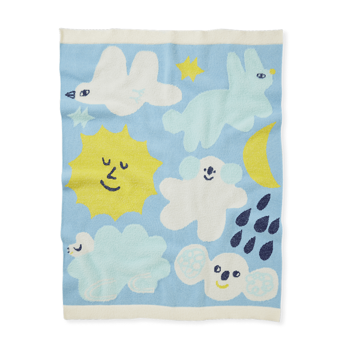 Halcyon Nights 100% Cotton Knit Blanket - Lorries