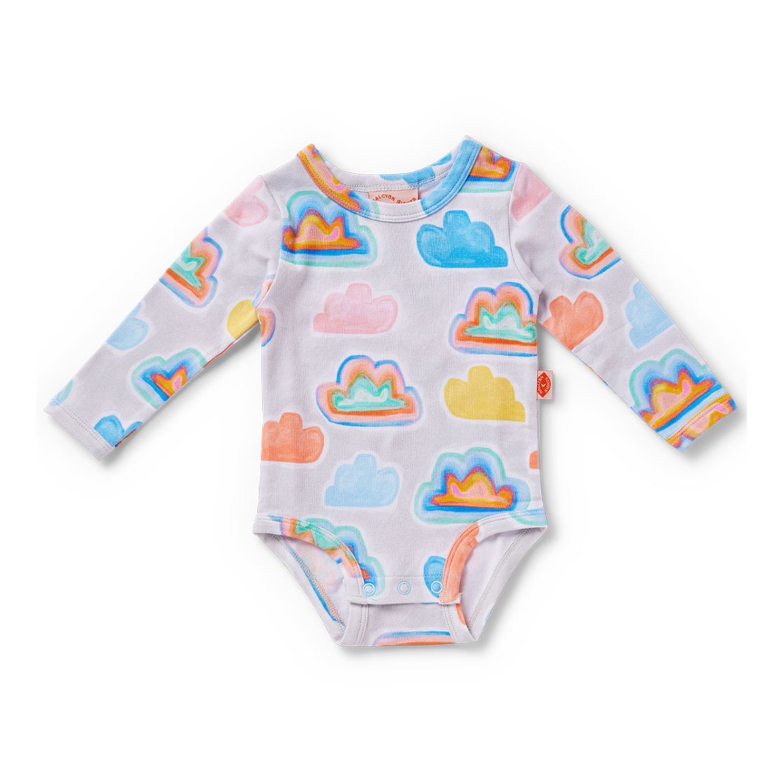 Halcyon Nights Long Sleeve Bodysuit - Cloudy Day