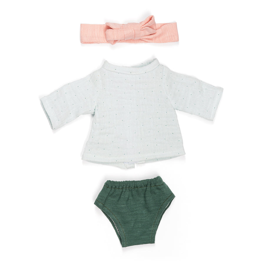Miniland Forest Top & Pants With Hair Band - 32 cm