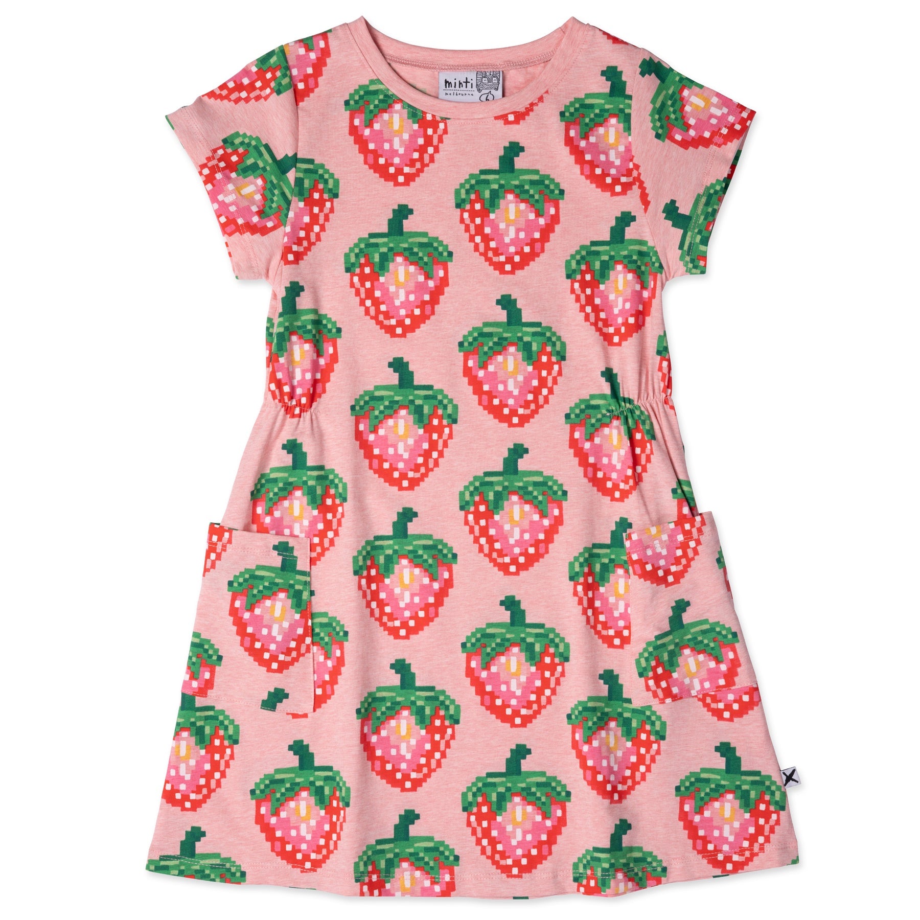 Pixelled Dragon Tee- Forest Marle