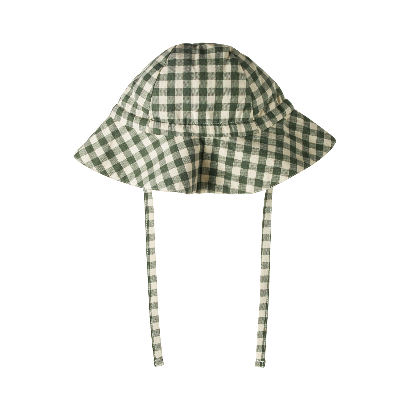 Nature Baby Gingham Sunhat - Thyme Check