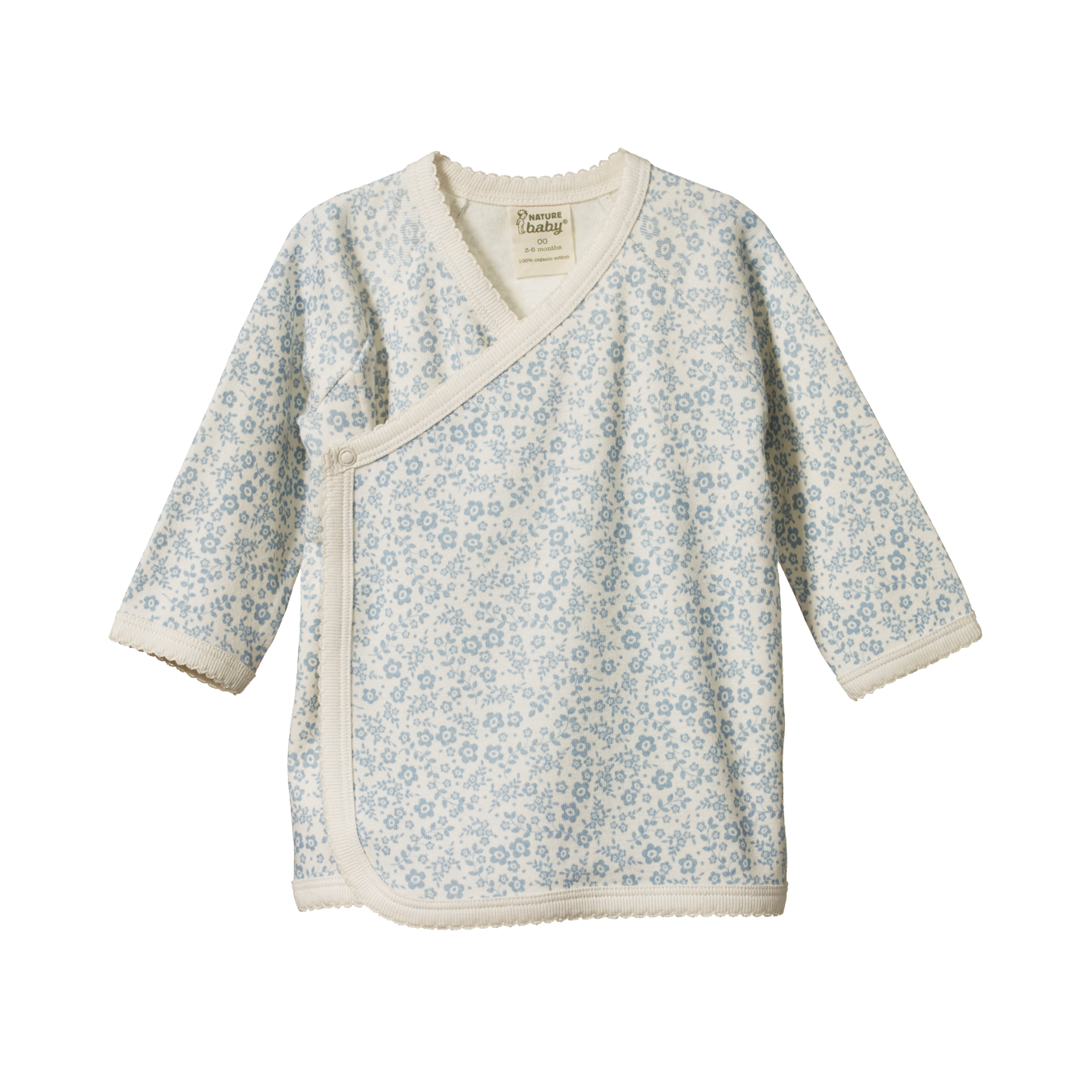 Nature Baby Kimono Jacket Daisy Belle Blue Print Daisy and Hen