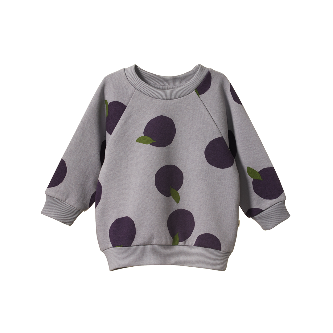 Nature Baby Emerson Sweater - Grande Plum Print