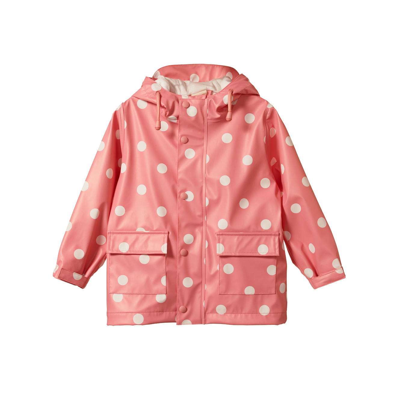 Nature Baby Raincoat Rose Polka Dot Print – Daisy and Hen