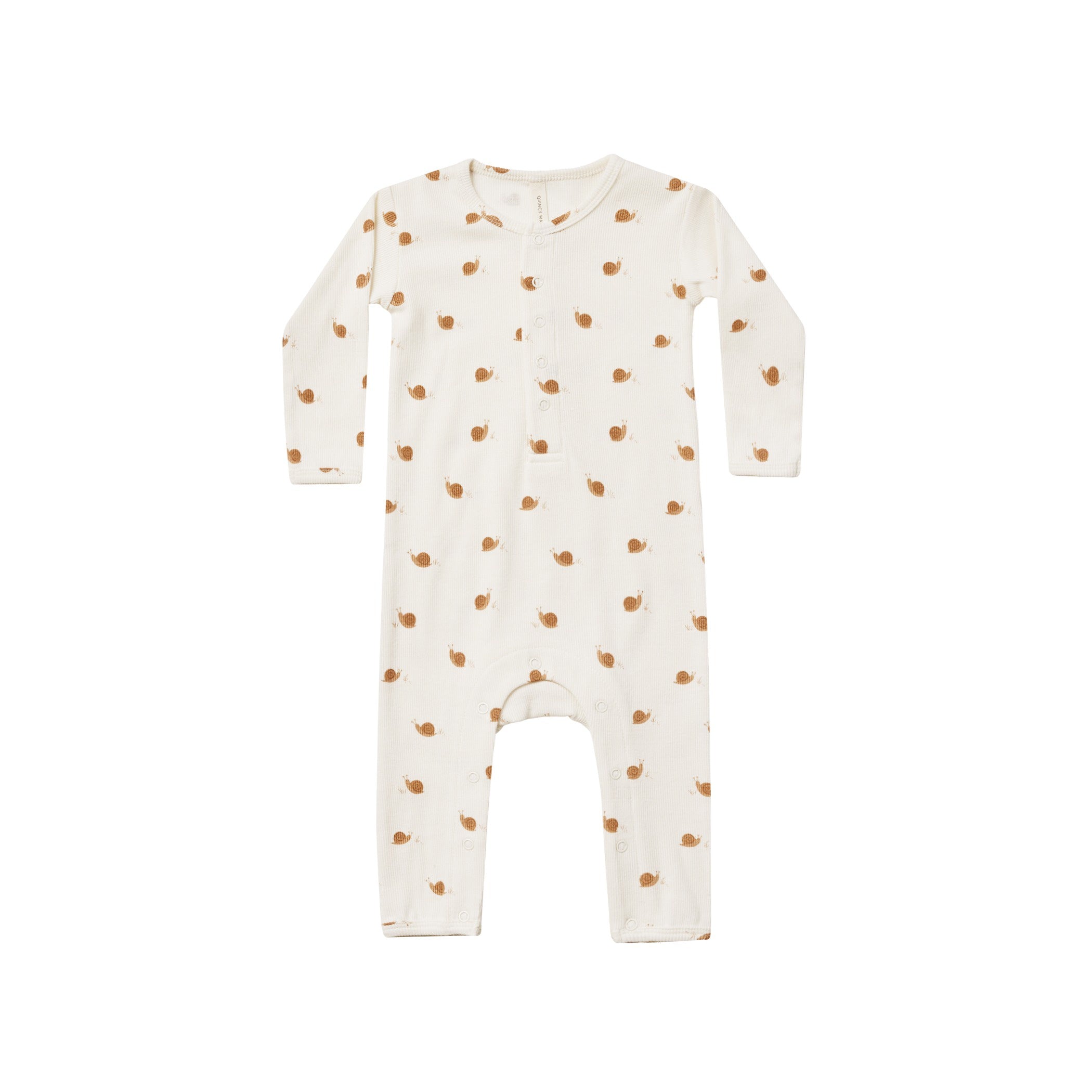 Quincy Mae Ribbed Short Sleeve Tee and Legging Set in Snails main image 0