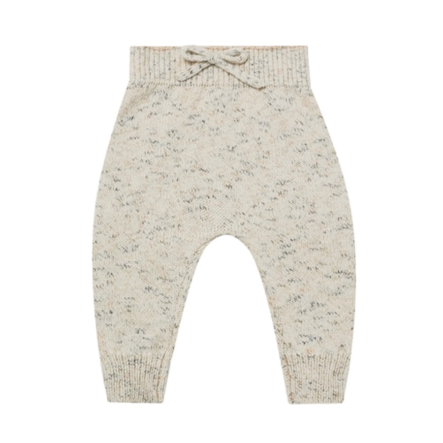 Quincy Mae Speckled Knit Pant - Natural