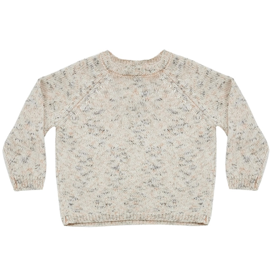 Quincy Mae Speckled Knit Sweater - Natural