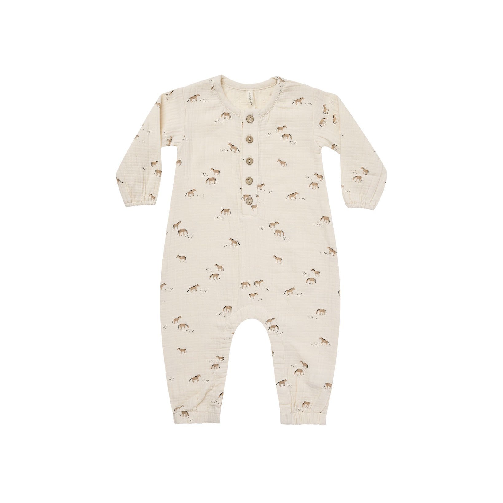 Quincy Mae Woven Jumpsuit - Horses