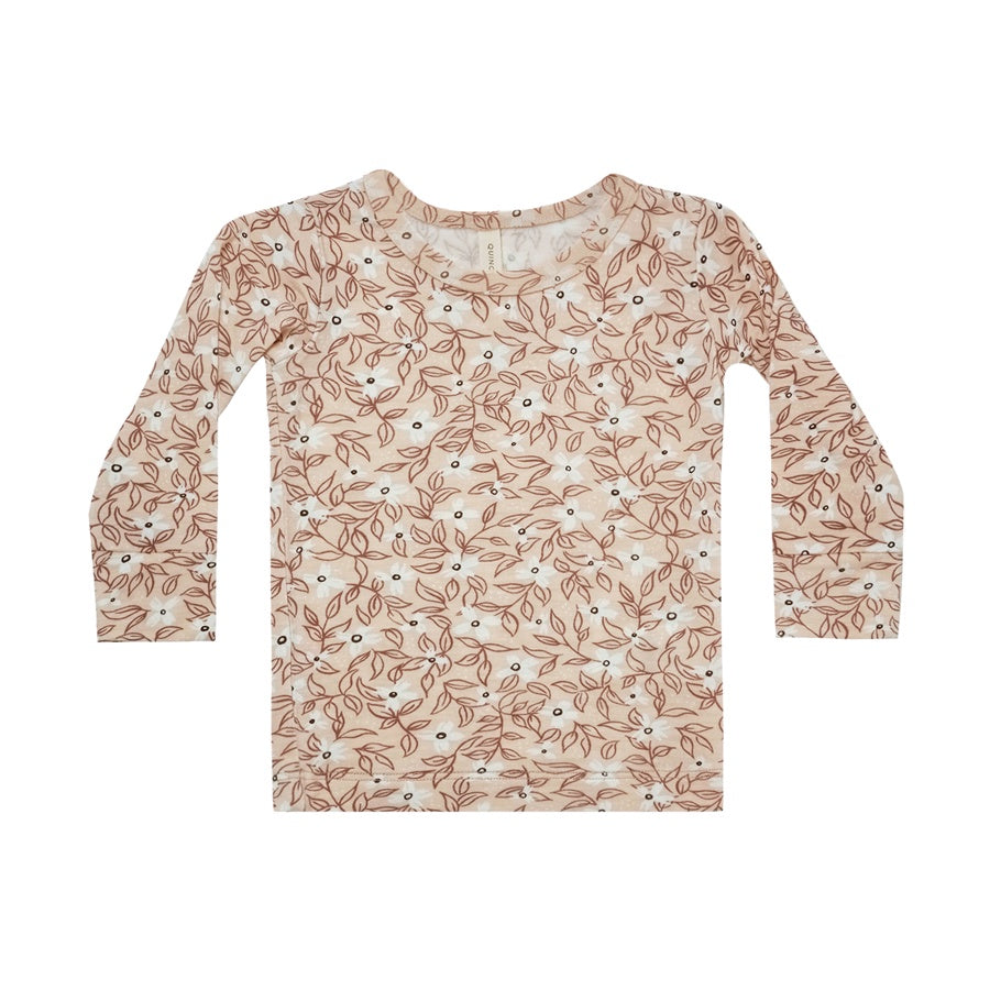 Quincy Mae Bamboo Long Sleeve Tee - Geo Quincy Mae Bamboo Long Sleeve Tee - Geo