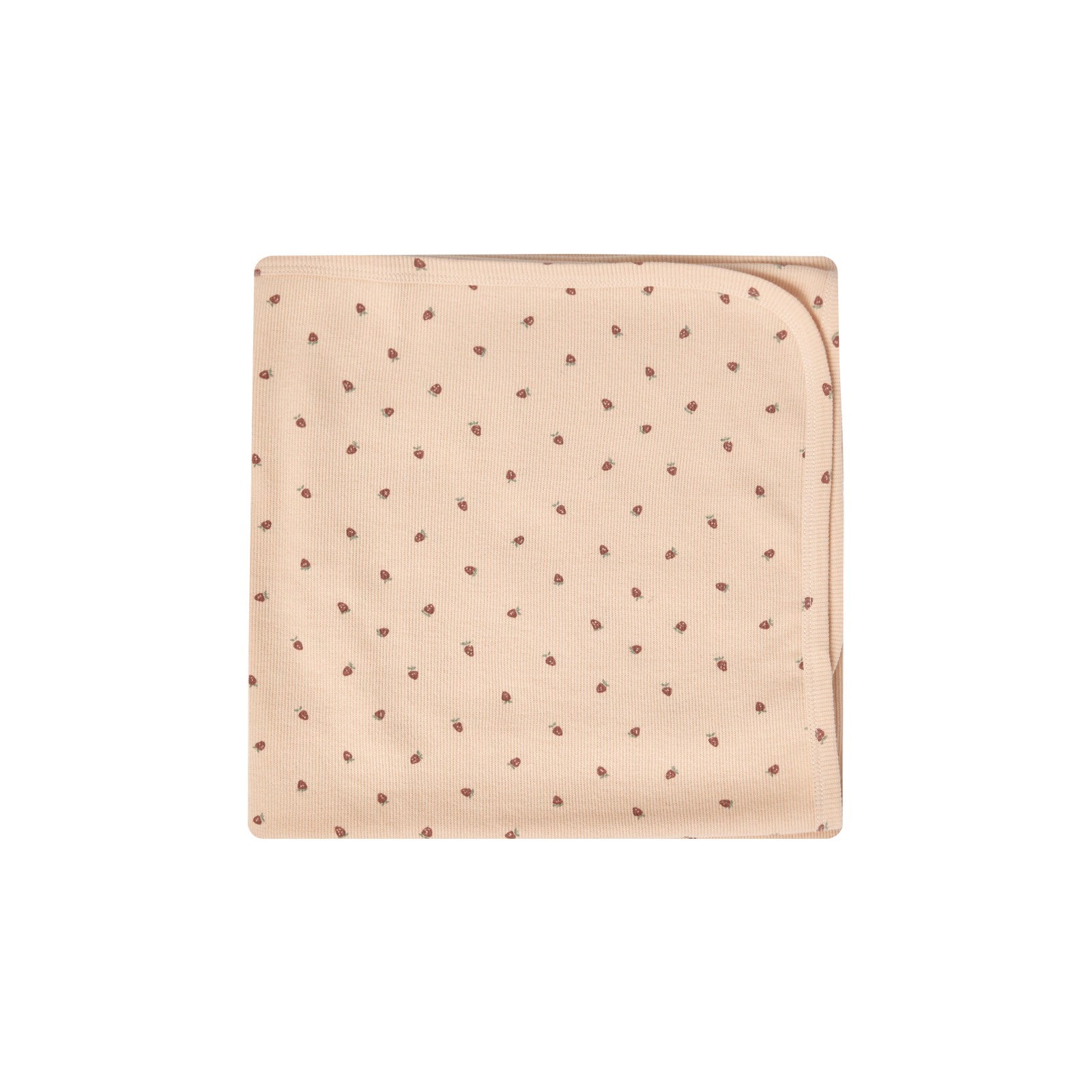 Quincy Mae Ribbed Baby Blanket - Strawberries