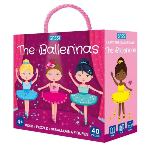 3D Puzzle and Book Set - Learn Colours Ballerinas