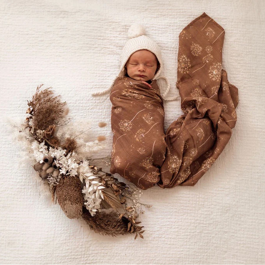 Snuggle Hunny Organic Cotton Muslin Wrap - Dandelion