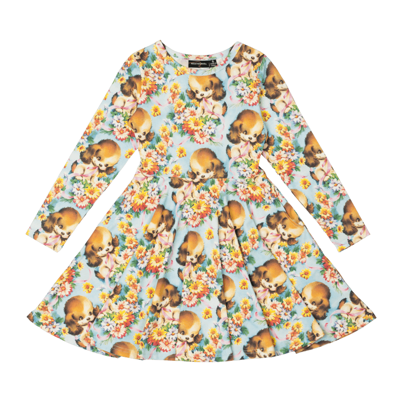 Rock Your Baby Puppy Love Waisted Dress