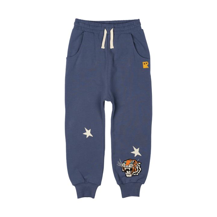 Rock Your Baby Easy Tiger Blue Trackies