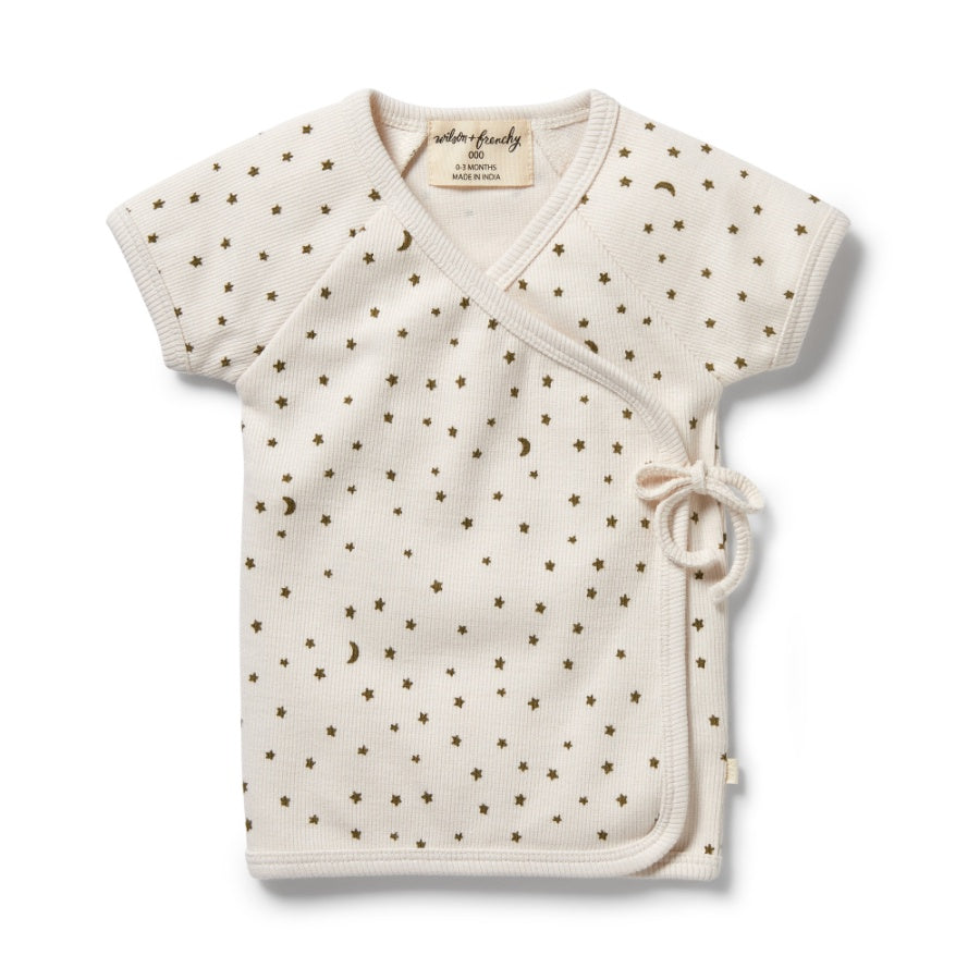 Organic Rib Kimono Top - Chasing the Moon  Daisy and Hen