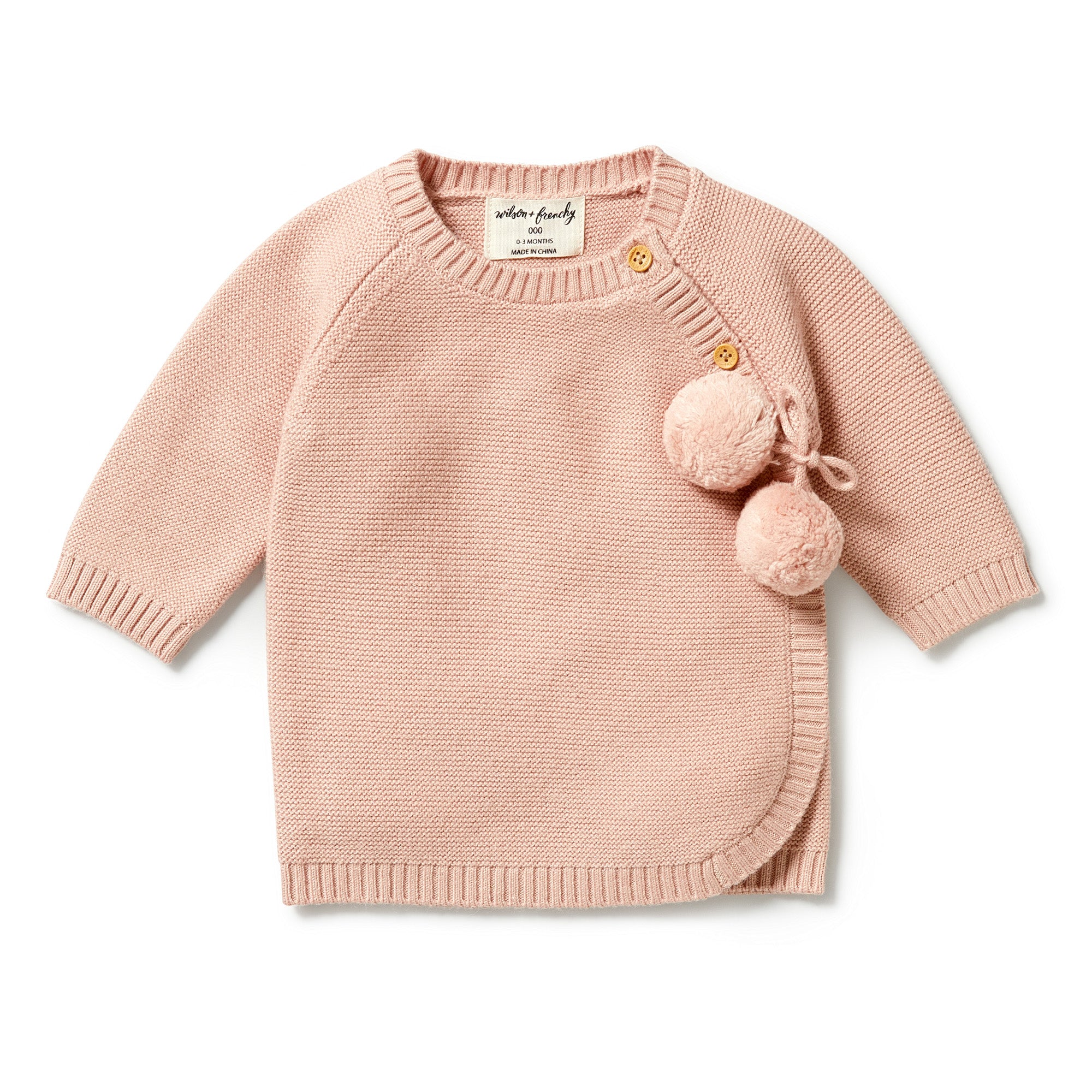 Wilson and Frenchy Knitted Kimono Cardigan - Rose