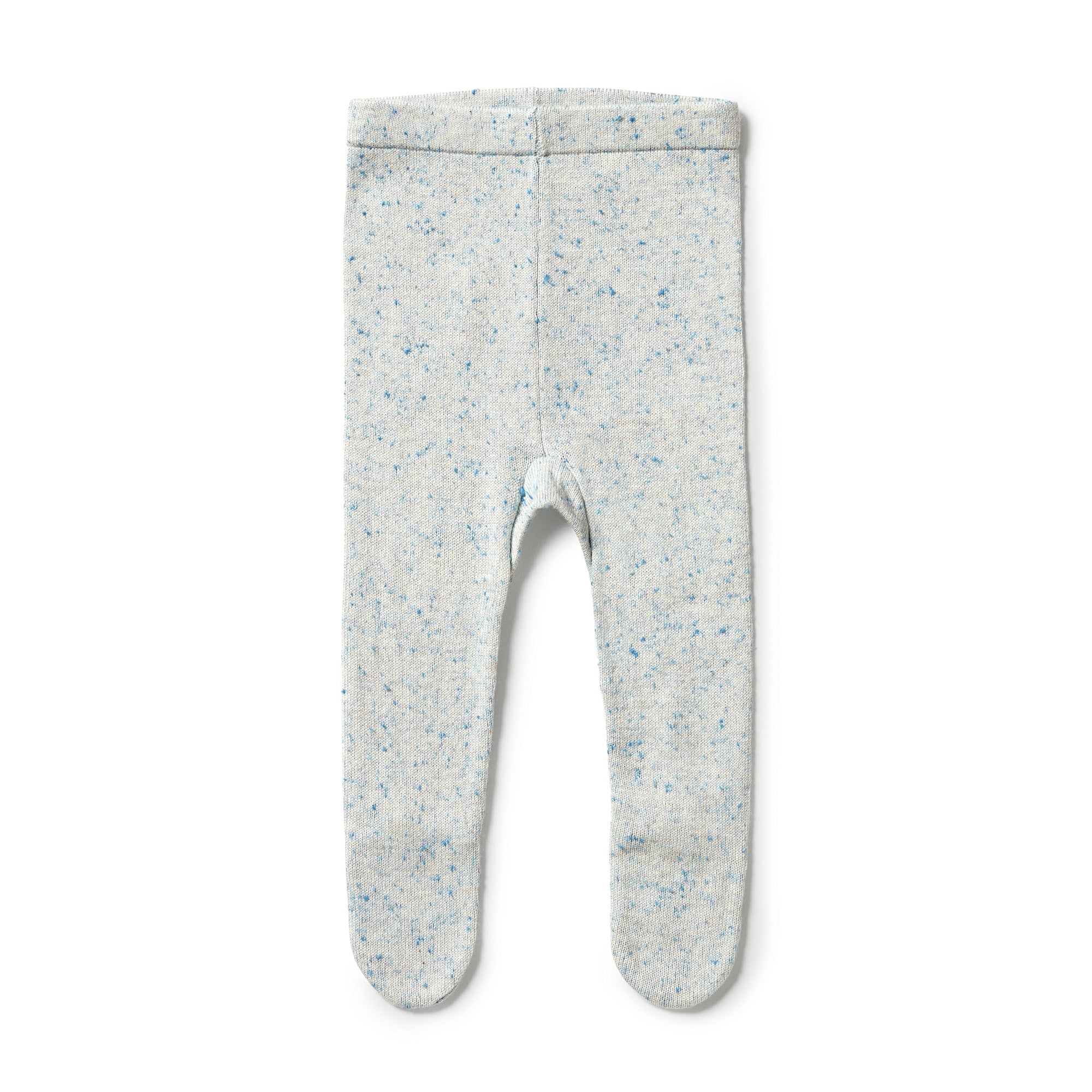 Wilson and Frenchy Knitted Legging with Feet - Bluestone Fleck