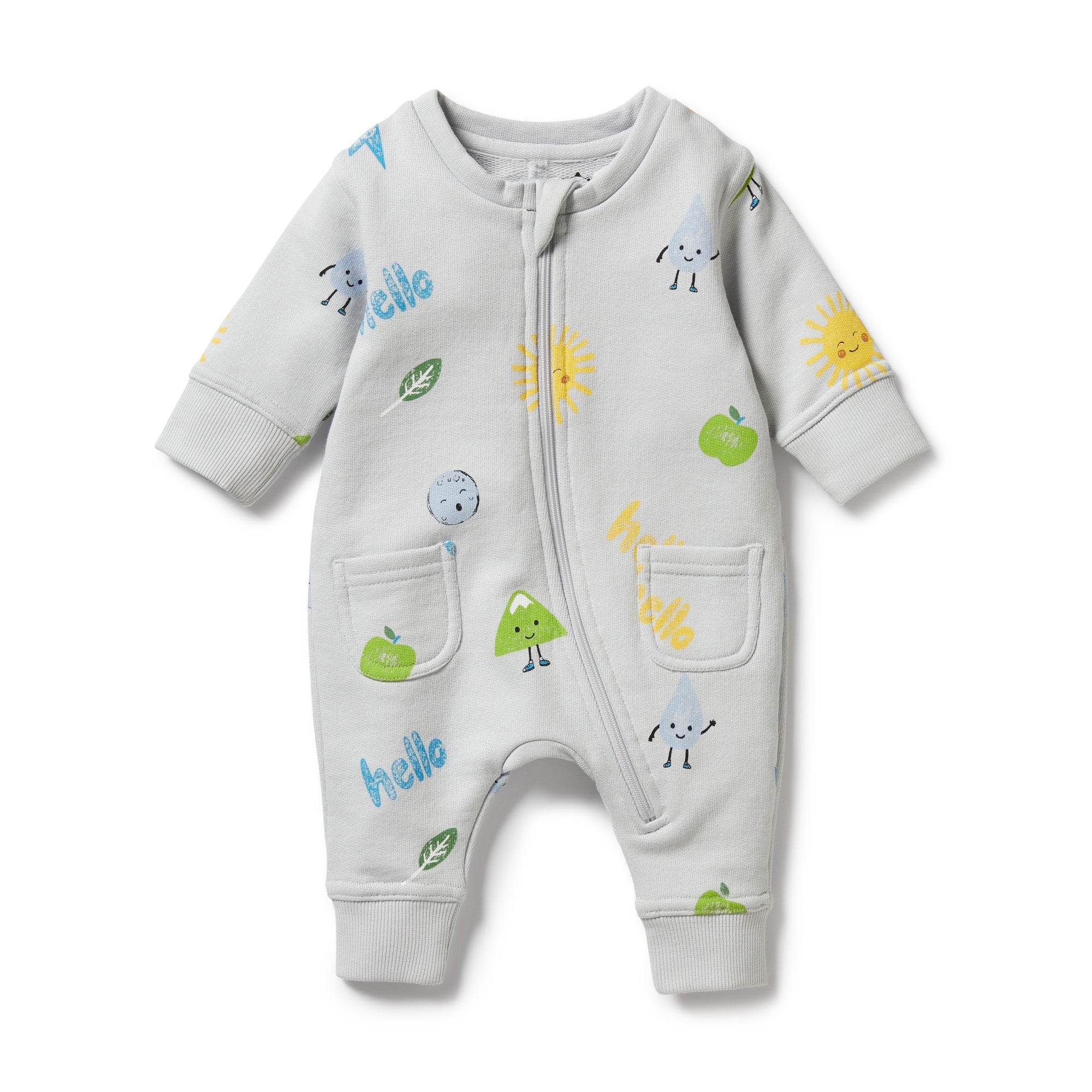 Deep Blue Organic Terry Growsuit