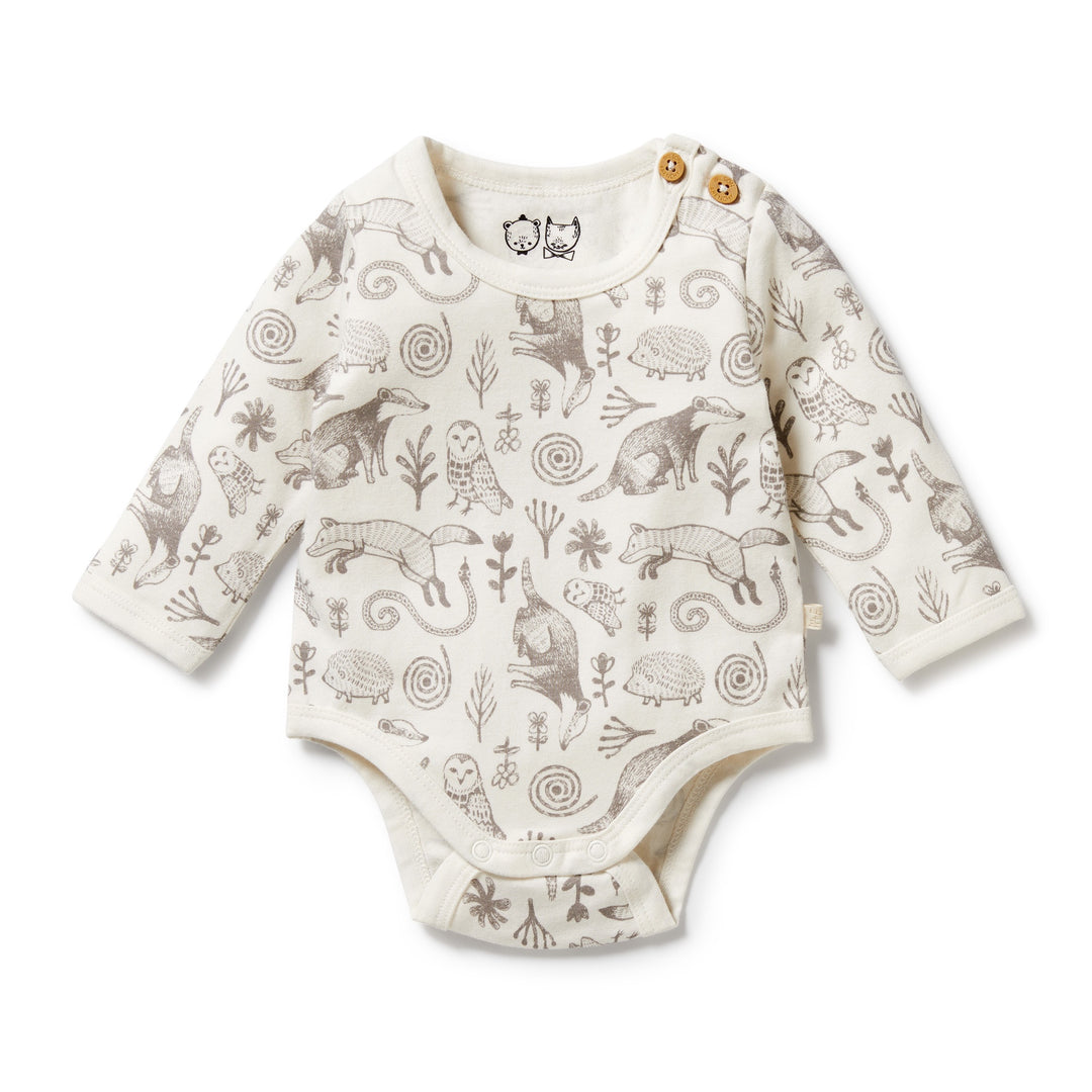 Wilson and Frenchy Organic Bodysuit - Tribal Woods