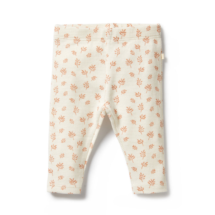 Wilson and Frenchy Organic Waffle Legging - Winter Bloom