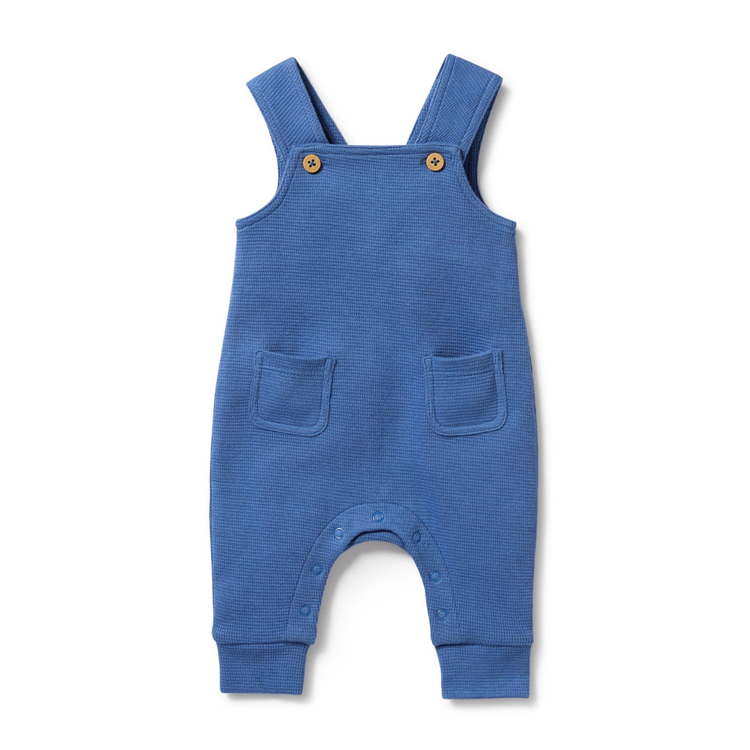 Wilson and Frenchy Organic Waffle Overall - Brilliant Blue