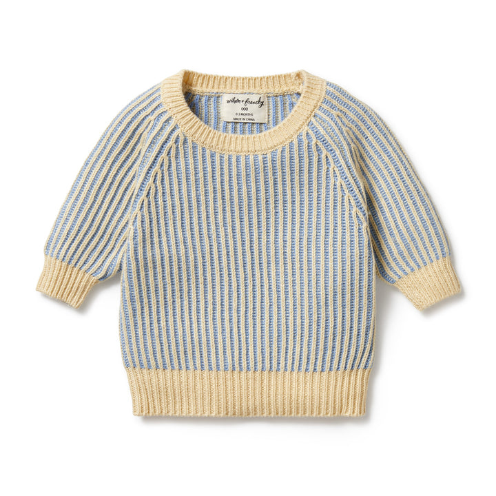Wilson and Frenchy Knitted Ribbed Jumper - Dew