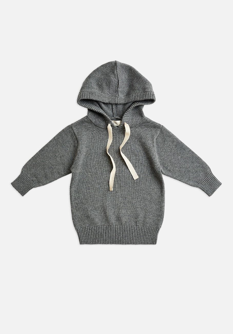 Miann & Co Knitted Hoodie - Stone