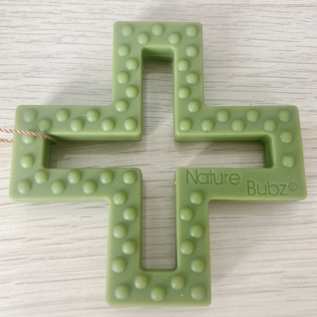 Swiss Cross Teether - Olive