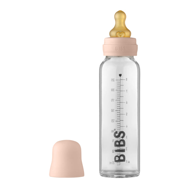 BIBS Glass Bottle Set 225ml - Blush