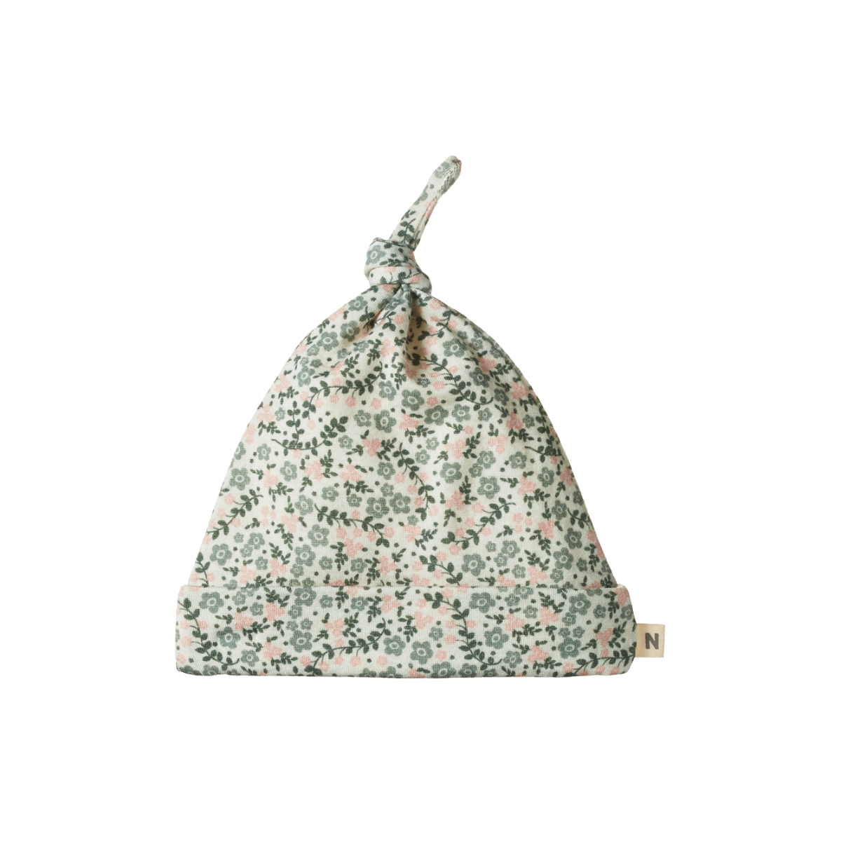 Nature Baby Merino Essentials Knotted Beanie Daisy Belle Print