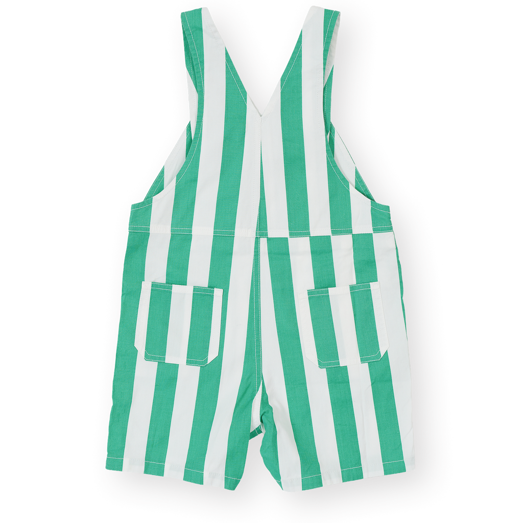 Happy Stripe Button Burton Overalls