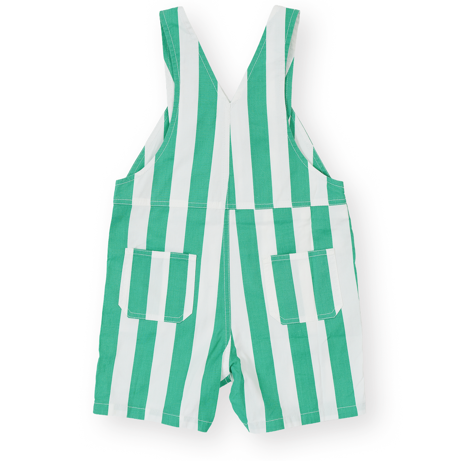 Happy Stripe Button Burton Overalls
