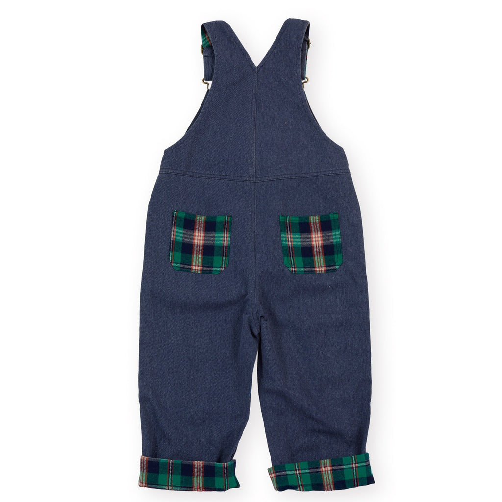 Austin Green Check Overalls