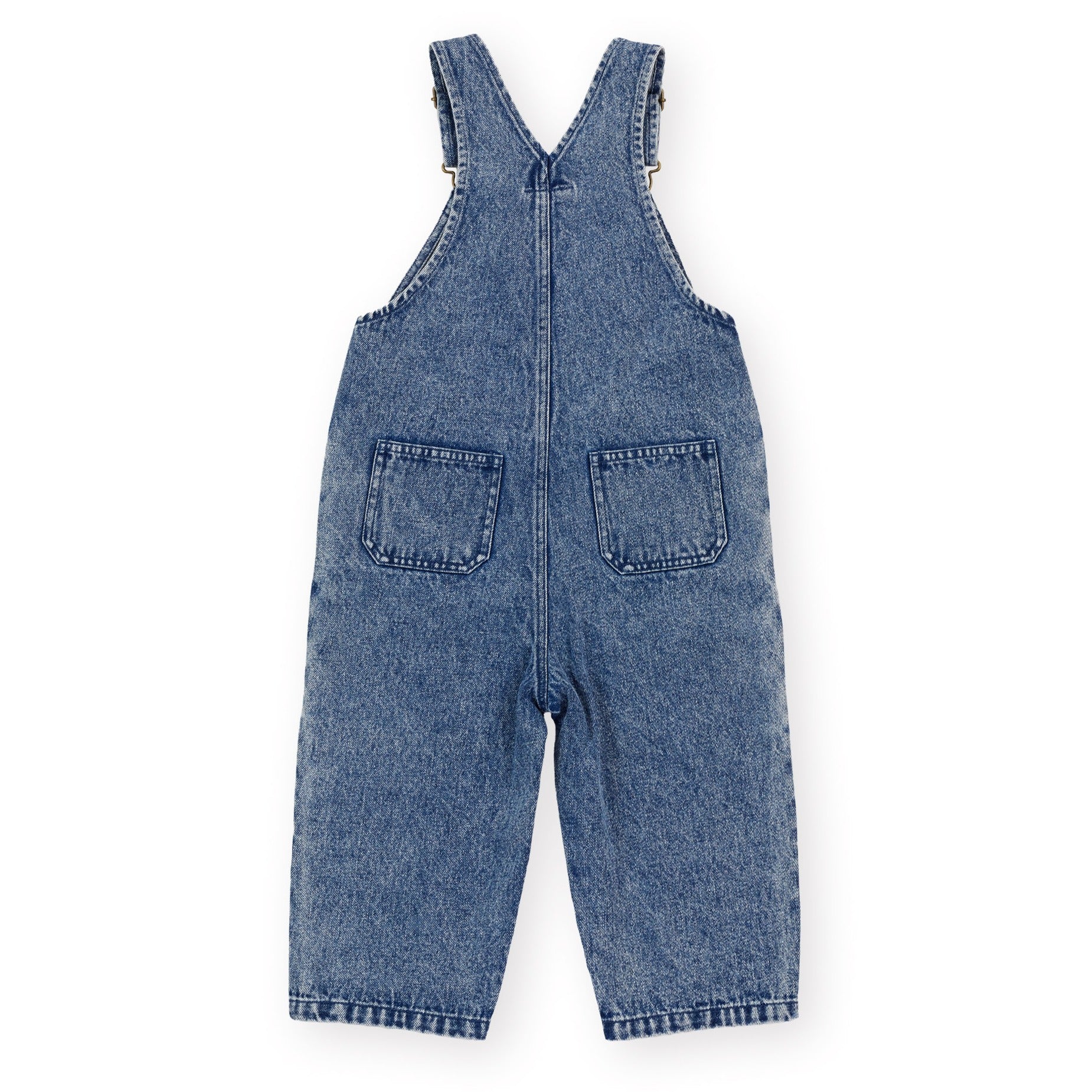 Austin Colour Block Vintage Denim Overalls
