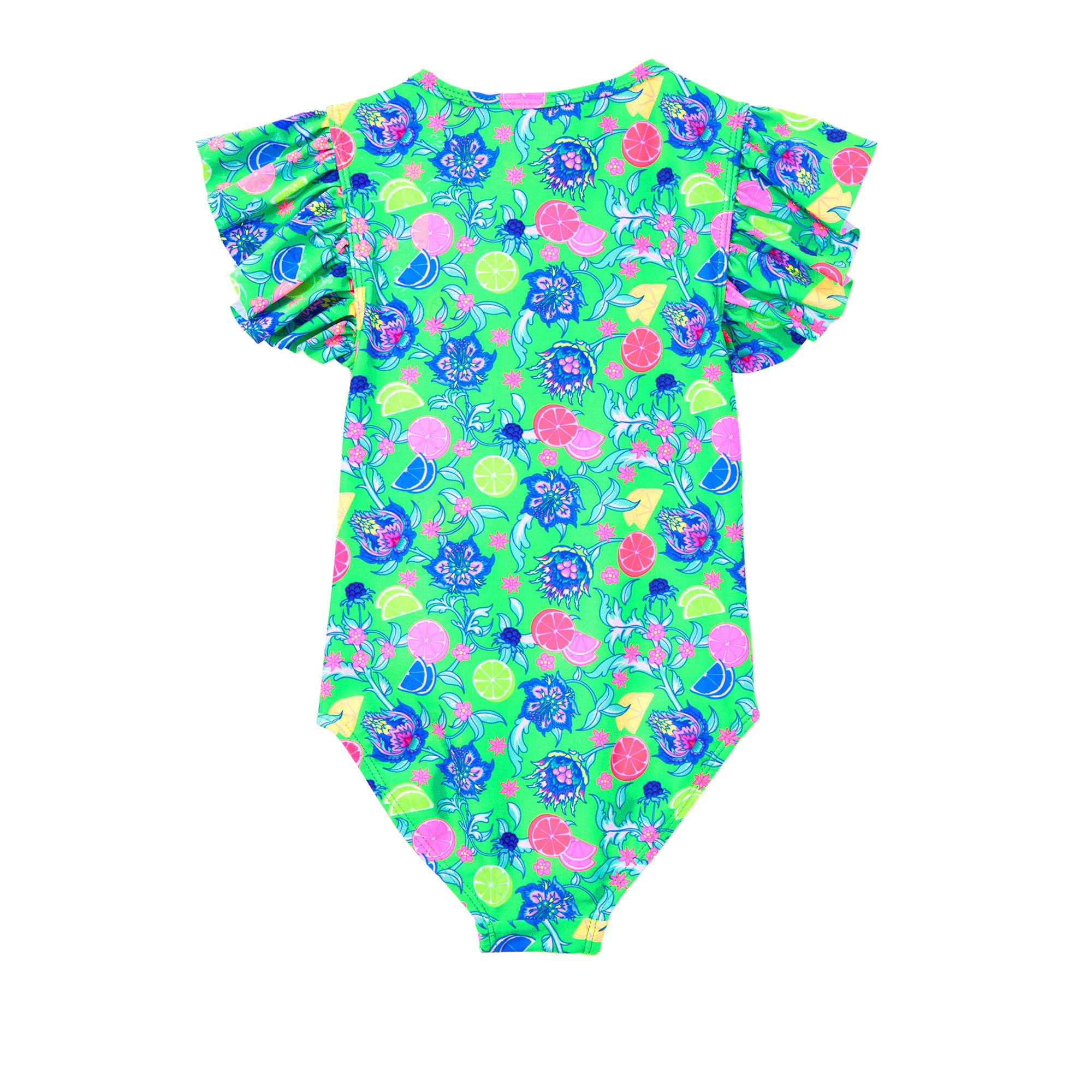 Milky Peacock Swimsuit - Peacock Green