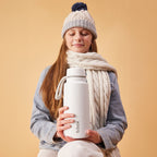 Insulated Flip Top Bottle 1L - White Out