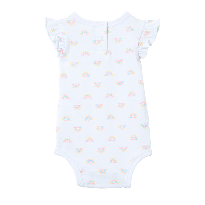 Milky Rainbow Frill Bubbysuit - White