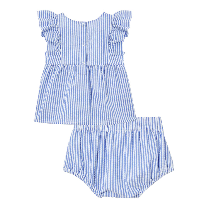 Milky Yacht Stripe Set - Blue Stripe