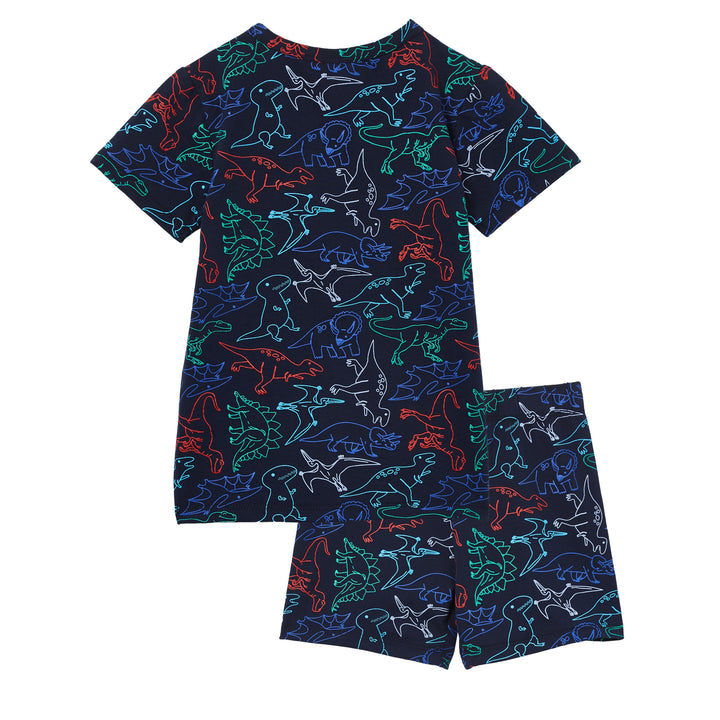 Milky Jurassic Pyjamas - Midnight Blue