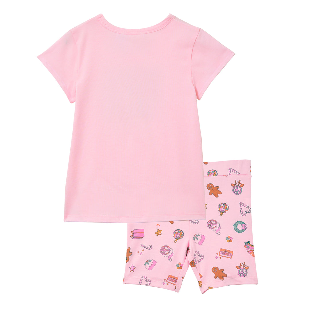 Milky Holly Jolly Pyjamas - Blossom Pink