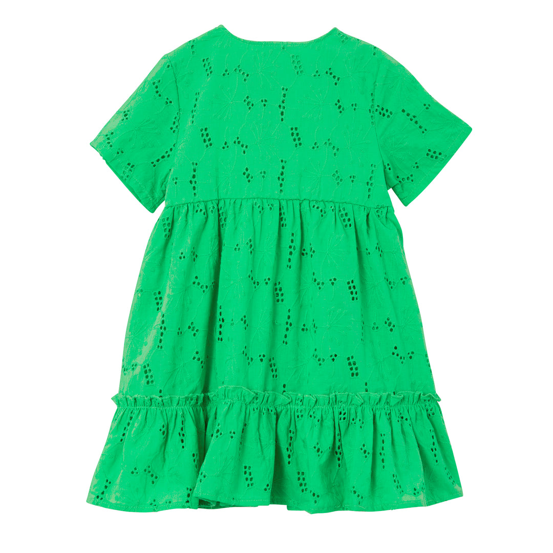 Milky Green Broderie Dress - Irish Green
