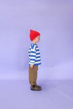 Stripe Long Sleeve Knitted Tee - Sea