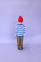 Stripe Long Sleeve Knitted Tee - Sea