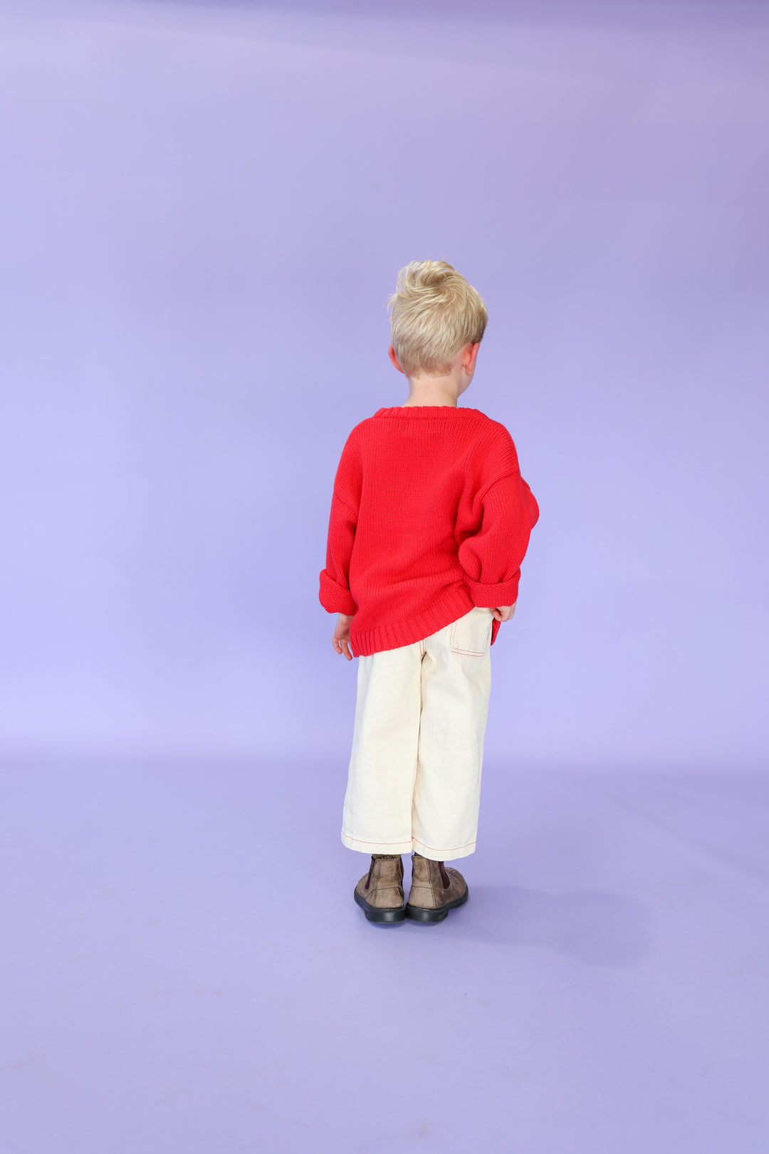 Grown Merino Blend Everyday Pull Over - Flame