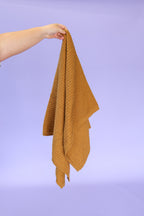 Organic Rib Knit Baby Blanket - Golden Speckle
