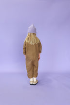 Organic Zip Boilersuit - Coffee