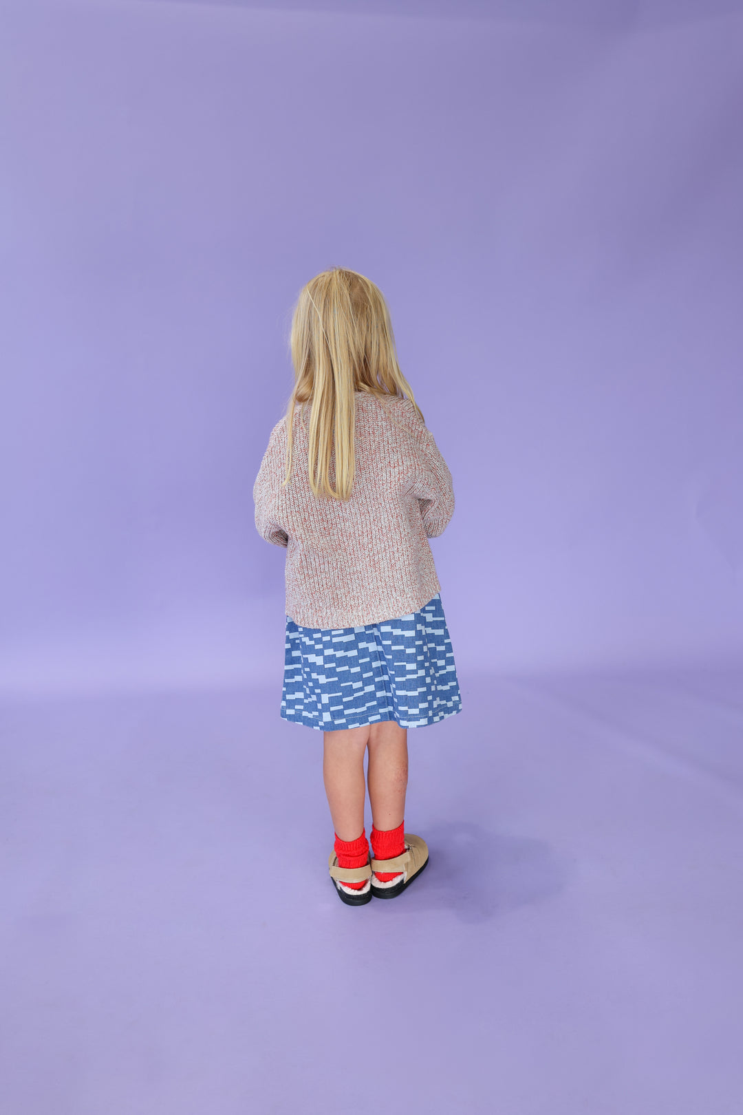 Grown Twisted Chunky Rib Cardigan - Mist