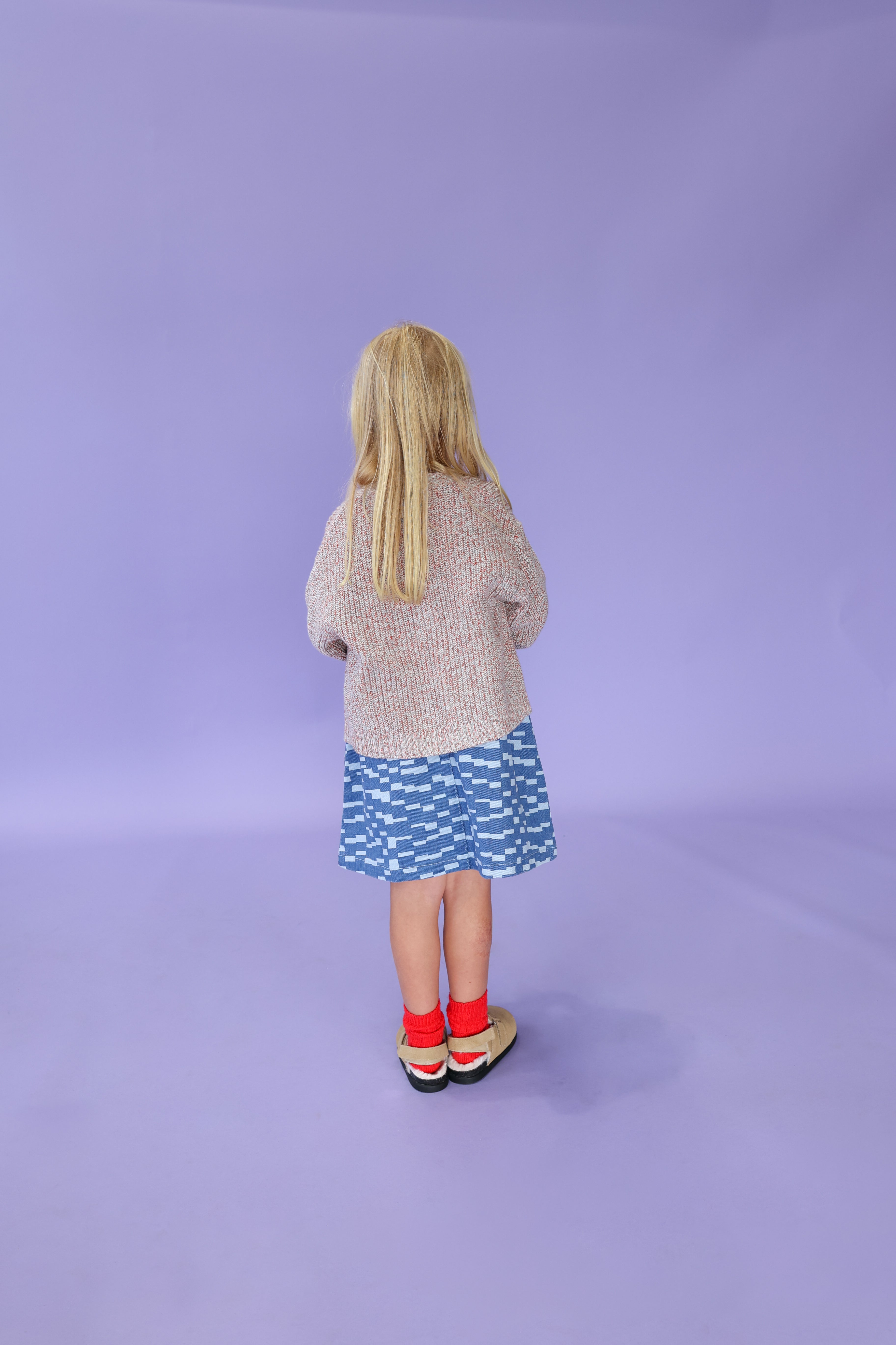 Grown Twisted Chunky Rib Cardigan - Mist